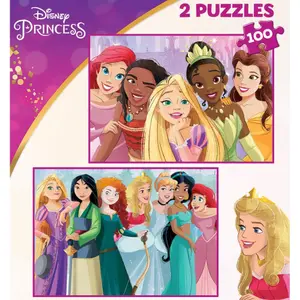 Puzzle of 2 x 100 pieces Educa Disney Princess image-1