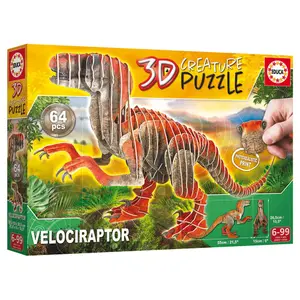 3d puzzle Educa Dinosaurios Velociraptor image-0