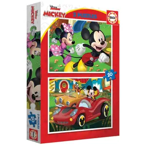 Puzzle 2 x 20 pieces double Educa Mickey image-0
