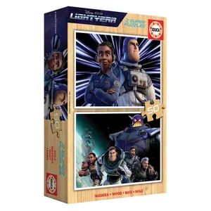 2 x 50-piece wooden puzzle Educa Toy Story Buzz Lightyear image-0