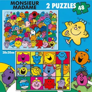 Set of 96 double Mr. Men puzzles Educa (x2) image-1