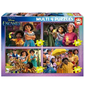 4-in-1 Puzzle with 50-80-100-150 pieces multi puzzles Educa Disney Encanto image-0