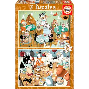 48-piece double puzzles tales of the educa forest (x2)  image-0