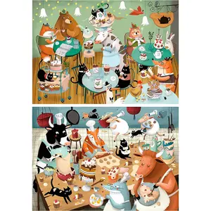 48-piece double puzzles tales of the educa forest (x2)  image-1