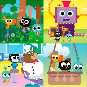 Progressive puzzles of 12-16-20-25 pieces Educa Milo (x4) image-1