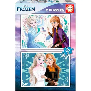 Frozen double 20-piece puzzles Educa Frozen (x2) image-0