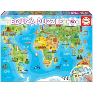 150 piece puzzle Educa Mapa Monumentos image-0