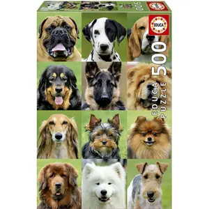 500 piece puzzle Educa Collage Perros image-0