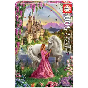 500 piece puzzle Educa Hada Y Unicornio image-0