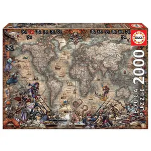 2000 piece puzzle Educa Mapa Piratas image-0