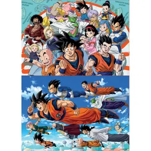 Puzzle of 2 x 100 pieces Educa Dragon Ball image-1
