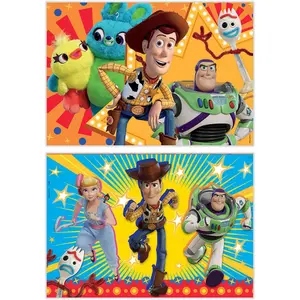 Puzzle 2 x 50 pièces en bois Educa image-1