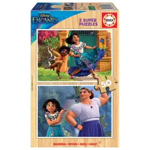 2 x 50-piece wooden puzzle Educa Encanto Disney image-0