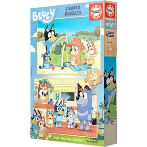 Set of 100 double wooden puzzles Educa image-2