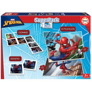 Super 4 in 1 Puzzle Pack Educa Spiderman image-0