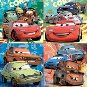 Quebra-cabeça 4 em 1 de 12 a 25 peças progressivas Educa Cars image-1