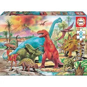 100 piece puzzle Educa Dinosaurios image-1