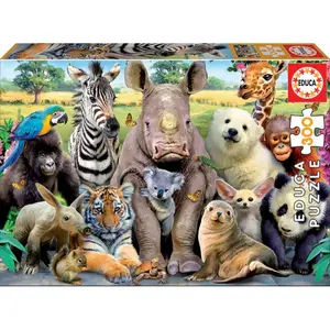 300 piece puzzle Educa Animale Foto Clase image-0