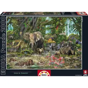 2000 piece puzzle Educa Jungla Africana image-0