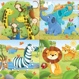 12-16-20-25 piece progressive animal puzzle Educa image-1