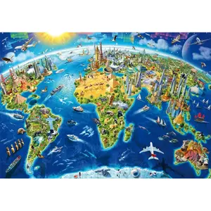 2000 piece puzzle Educa Símbolos Mundo image-1