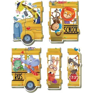 5 pieces bus animals puzzle Educa image-2