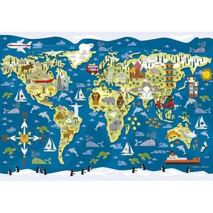 200 piece puzzle Educa Mapamundi SOS image-1