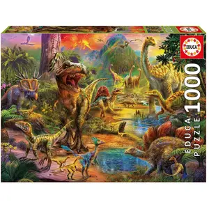 1000 piece puzzle Educa Tierra Dinosaurio image-0