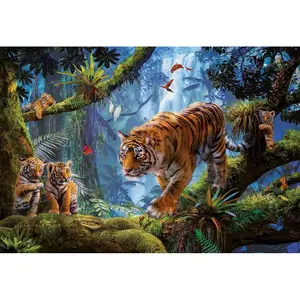 1000 piece puzzle Educa Tigres En Arbol image-1