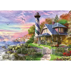 1000 piece puzzle Educa Faro En Rock Bay image-1