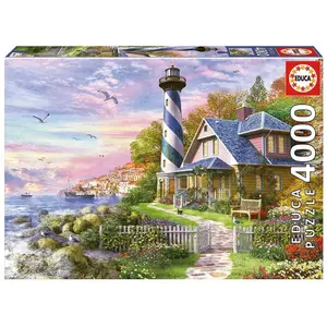 4000 piece puzzle Educa Faro En Rock Bay image-0