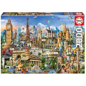 2000 piece puzzle Educa Simbolos Europa image-0