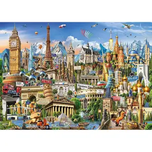 2000 piece puzzle Educa Simbolos Europa image-1