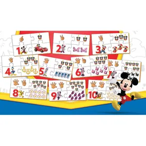 Puzzle learn the numbers Educa Mickey&Friends image-1