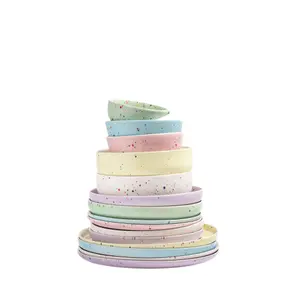Salad plate Egg Back Home New Party (x6) image-0