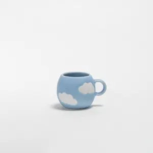 Zestaw filiżanek do espresso z mini tacą Egg Back Home Cloud image-2