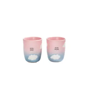 Tasse Egg Back Home Cloud Sunset Medium Dog Mom & Dad (x2) image-0