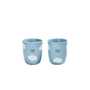 Tasse Egg Back Home Cloud Dog Mom & Dad Medium (x2) image-0
