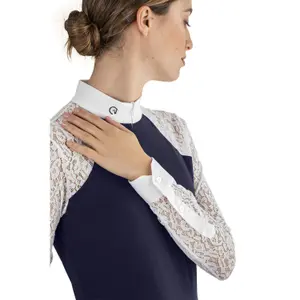 Camisa de competição de equitação com mangas compridas para mulher Ego 7 Florentine image-4