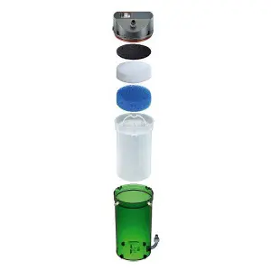 Außenfilter für Aquarien mit Filtermaterialien und Hähnen Eheim