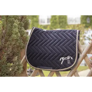Velvet saddle pad for horses Ekkia image-1