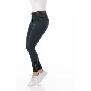 Pantaloni da equitazione da donna a media aderenza Equithème Safir image-2