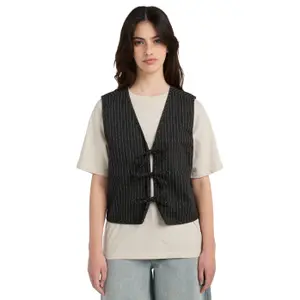 Women's Striped Gilet Element Tie Front image-2
