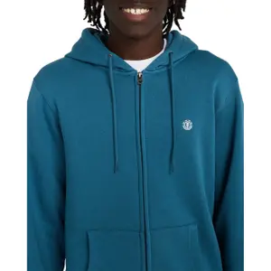 Sweatshirt med huva och dragkedja Element Icon Embroidery image-5