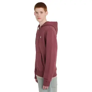 Sweatshirt med huva och dragkedja Element Icon Embroidery image-4