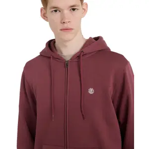 Sweatshirt med huva och dragkedja Element Icon Embroidery image-5
