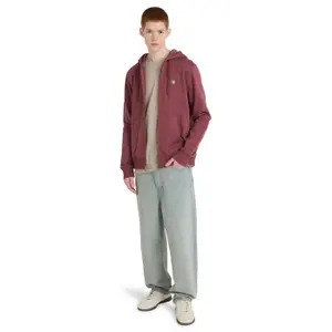 Sweatshirt med huva och dragkedja Element Icon Embroidery image-6