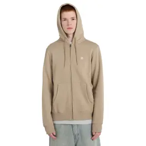 Sweatshirt med huva och dragkedja Element Icon Embroidery image-2