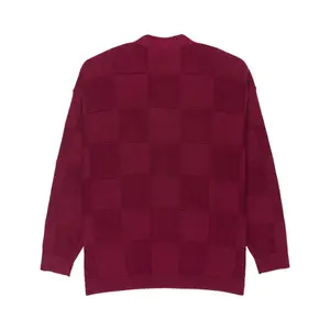 Checkered cardigan Element image-1