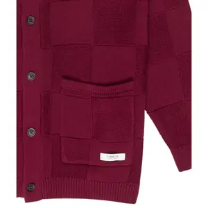Checkered cardigan Element image-2